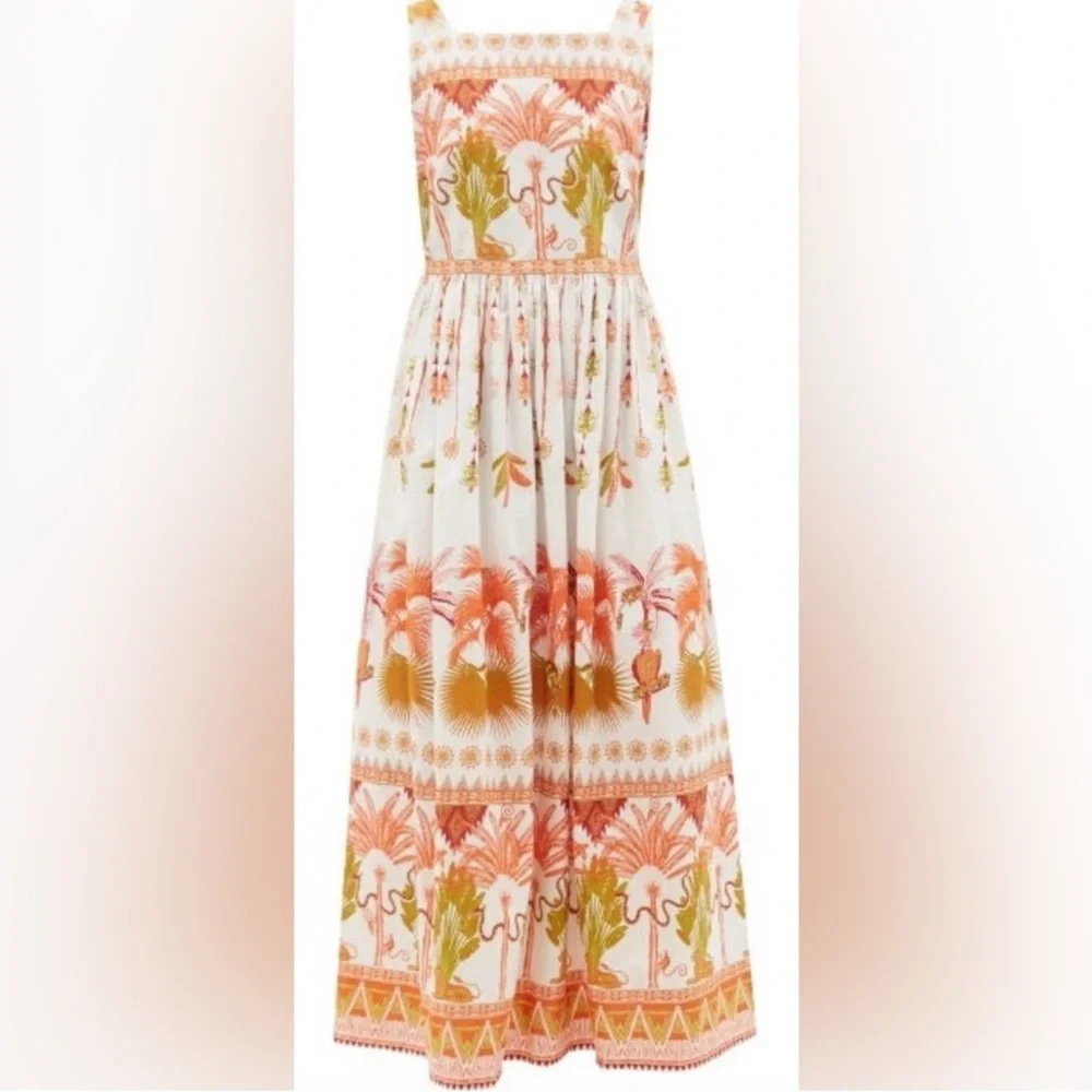 Le‎ Sirenuse Julia Winter Garden Cotton Maxi Dress - Picture 3 of 13